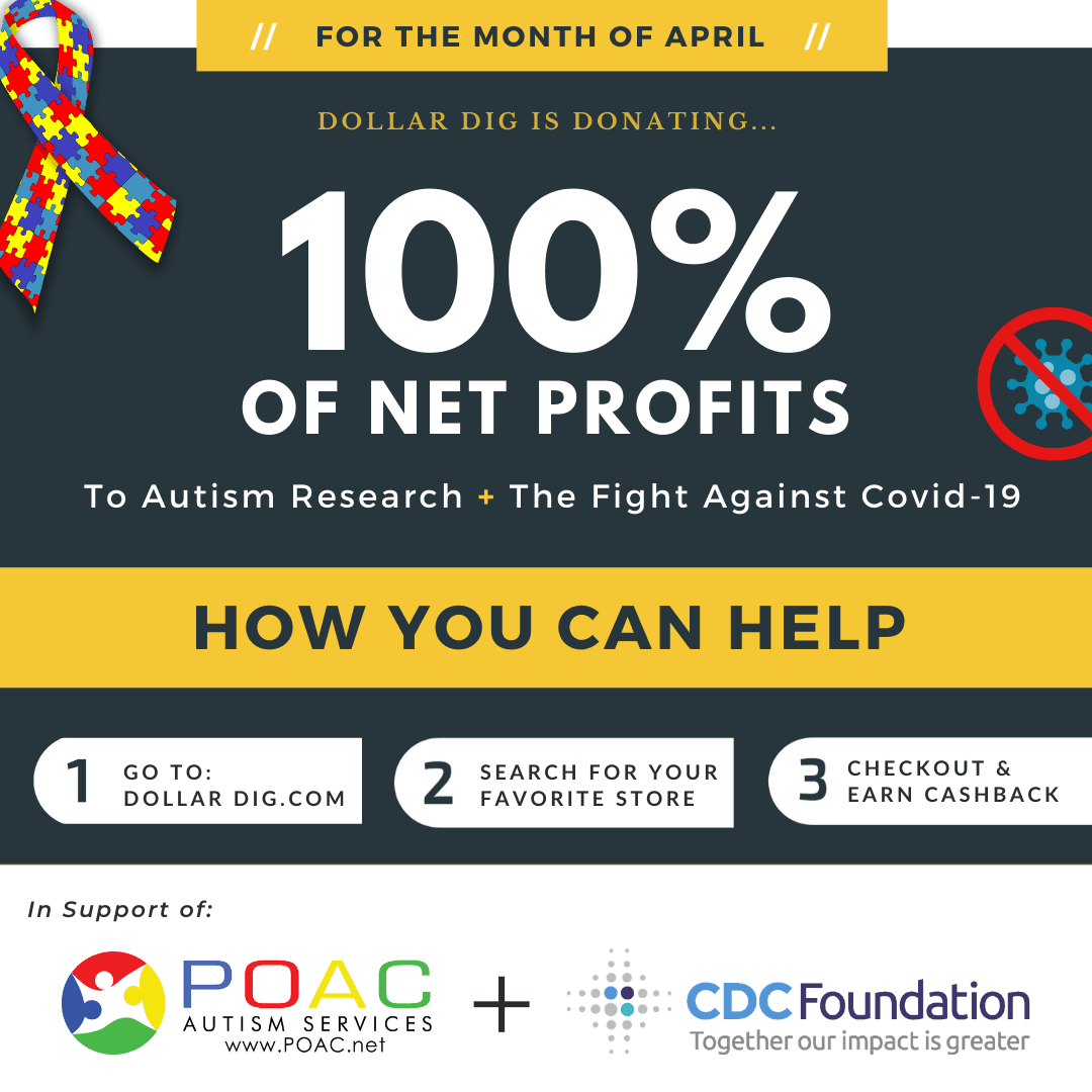 Dollar Dig Donating 100% to CDC & Autism_2020 Dollar Dig Donating 100% to CDC & Autism_2020